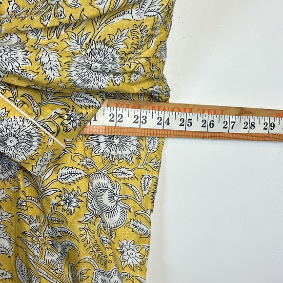 Floral Boho Multicolor Kimono Robe Size L/XL Printed yellow Summer Vacation Hote - Picture 9 of 11